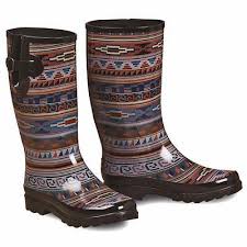 Blazin Roxx Womens Rain Boots Perry Tribal Round Toe Multi Colored 58140 Ebay