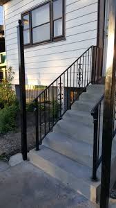 Concrete steps — stair design & standard height. Wrought Iron Railings Porch Ideas Photos Houzz