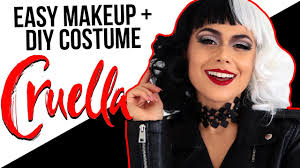 cruella halloween makeup