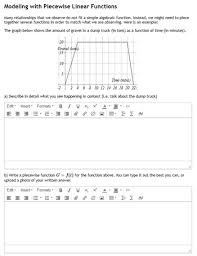 Modeling With Piecewise Linear
