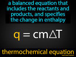 Thermochemical Equation Easy Science