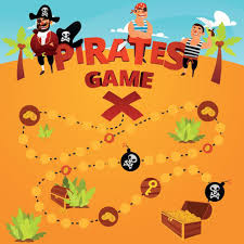 pirates board game design sand beach