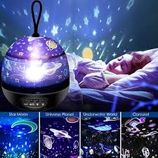 Star Night Lights For Kids Etmury 360 Degree Rotating Night Light Projector With 4 Set Films 8 Modes Star Projector Night Lights For Kids Baby Bedroom Decoration Amazon Com