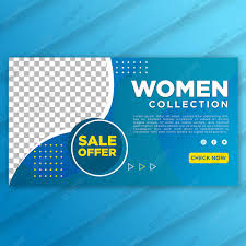 At one edge is a white cotton twill hanging tube. Women Collection Banner Landing Page With Blue Gradient Template Psd Template Download On Pngtree
