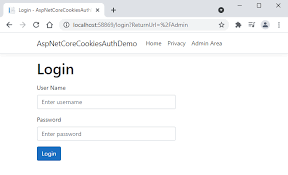 implementing cookies authentication in