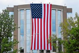 Oakland County Courthouse Dressed In Stars And Stripes For Memorial
