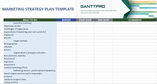 Marketing Strategy Plan Template Free Download Excel