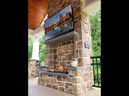 Outdoor Gas Wood Burning Fireplace