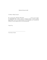 Best Photos Of For School Absence Excuse Letter School