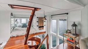 tiny house boat with interior design