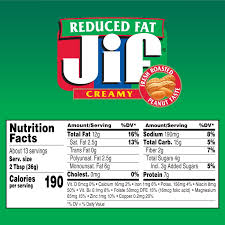 jif reduced fat creamy peanut er