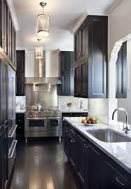 black kitchen cabinets offer elegance
