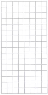 2 X 4 White Wire Grid Panel Set Of 2