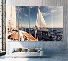 Open Sea Sailing Ship Wall Decor