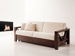 wooden sofa bed convertible for