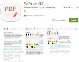 handy android app to write on pdf file