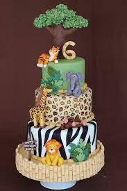 Safari Birthday Cake Ideas gambar png