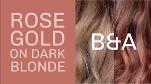 Overtone Rose Gold On Dark Blonde Hair