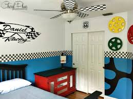 how to design a race car boys bedroom