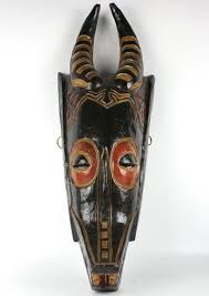 hand carved african tribal mask wall