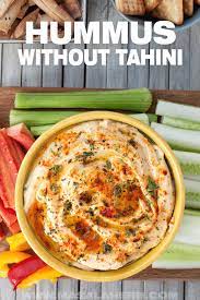 y hummus without tahini recipe