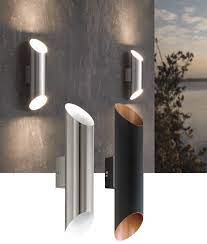 slim led exterior up down wall light