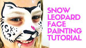 snow leopard face painting tutorial
