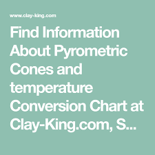 Find Information About Pyrometric Cones And Temperature