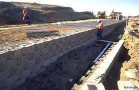 Polyester Pet Geogrid Retaining Wall