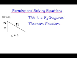 Forming And Solving Equations