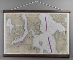 Wa Puget Sound Seattle To Bremerton Wa Nautical Wall Chart