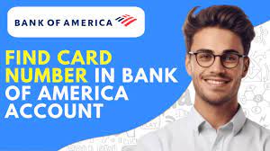 card number in bank of america app