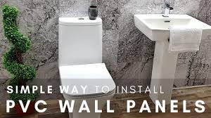 simple way to install pvc wall panels