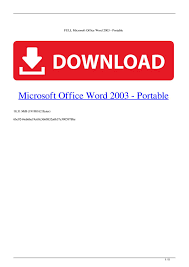 Full Microsoft Office Word 2003 Portable By Sacjujalko Issuu