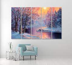 winter scenic artwork canvas print