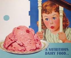 1950s strawberry ice cream | Creepy vintage, Vintage food posters, No dairy  recipes