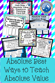 absolute best ways to teach absolute value