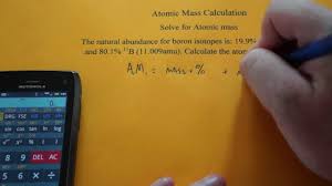atomic m calculations