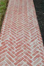 Stencil A Faux Brick Paver Walkway