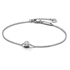 diamond sterling silver chain bracelet