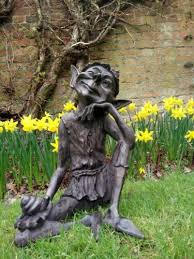 Pixie Sitting Garden Ornament Statue