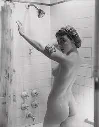 Naked Woman Showering by George Marks