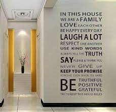 house rules quotes wall decal art