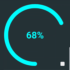 an android percentage chart that