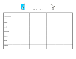 Free Printable Blank Chore Chart Templates 82956 With