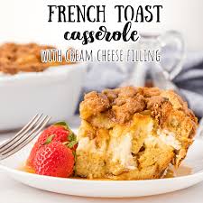 baked french toast cerole with cream