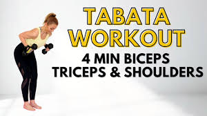 min tabata workout for biceps triceps