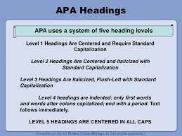 Two ways of formatting your level 2 heading are shown. Apa Citation Guide