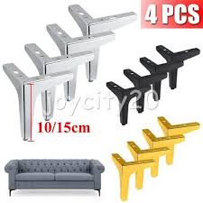 4pcs 10 15cm Metal Furniture Sofa Legs
