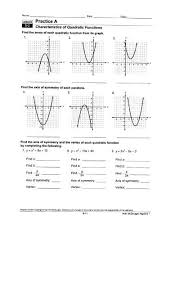 Algebra 1 8 2 Worksheet Characteristics